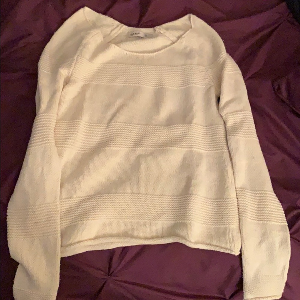 Old Navy Cream ribbed sweater